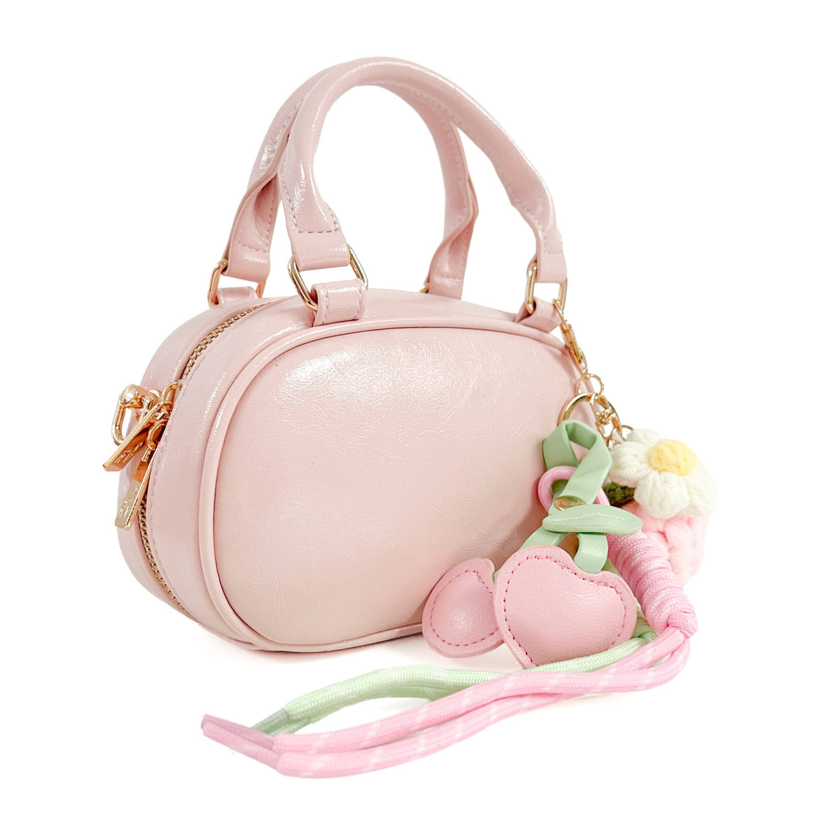 DOE A DEAR - Bowler Purse with Charms