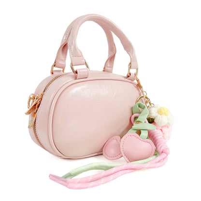DOE A DEAR - Bowler Purse with Charms