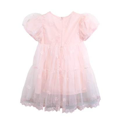 DOE A DEAR -  Floral Embroidery Mesh Dress