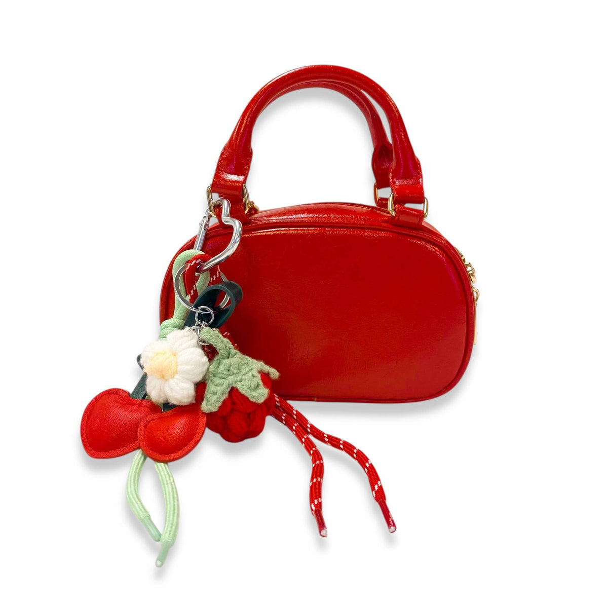 DOE A DEAR - Bowler Purse with Charms