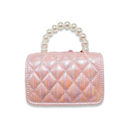 DOE A DEAR - Crown Applique Shiny Quilted Purse