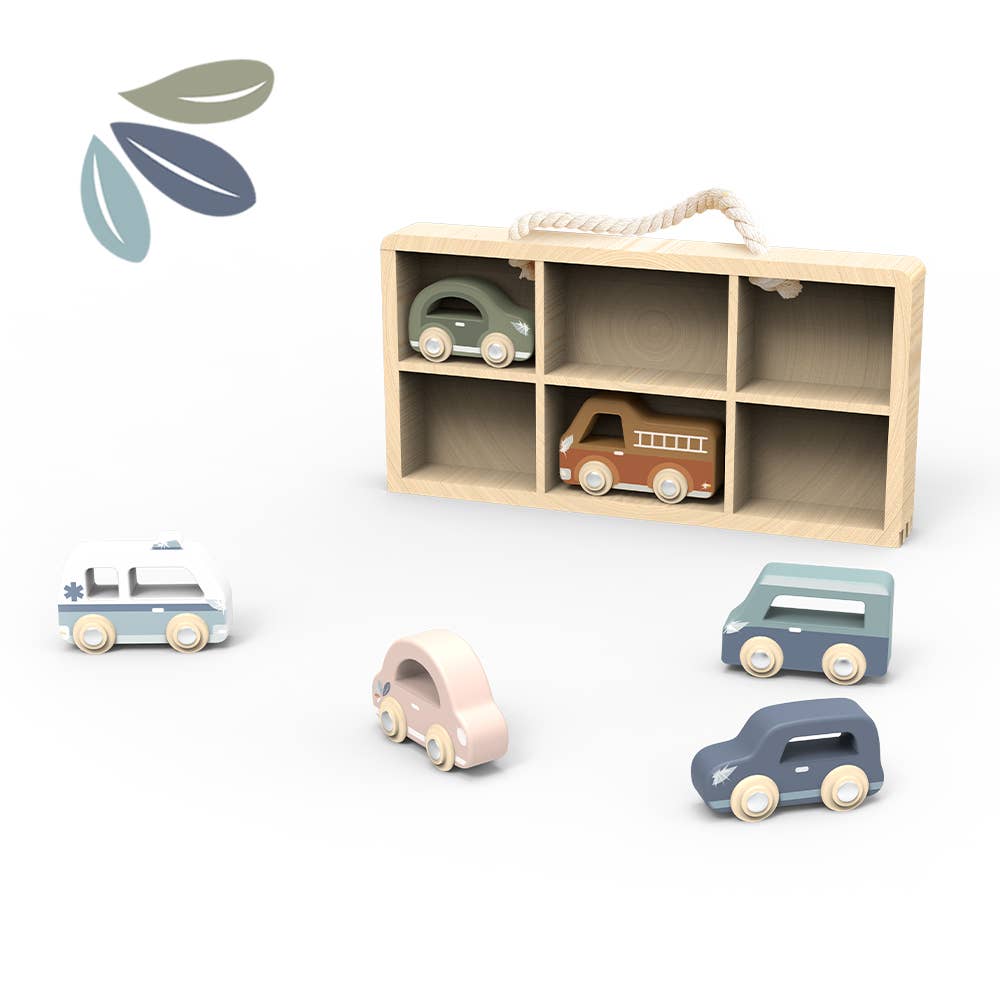 SPEEDY MONKEY - Car Display Case with 6 Vehicles