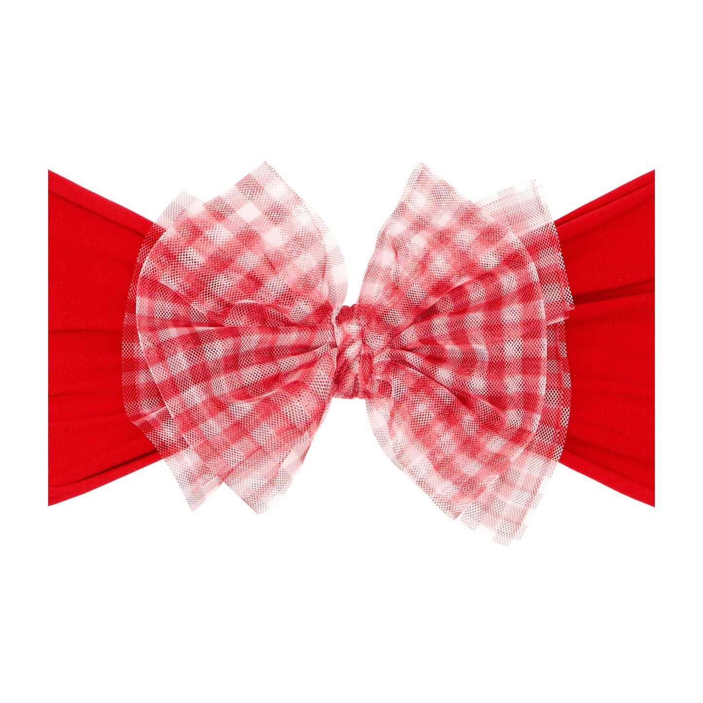 Baby Bling® Tulle FAB® soft nylon headband with tulle bow