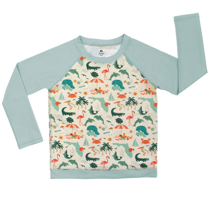 EMERSON & FRIENDS - Explore Florida Long Sleeve Baseball Rash Guard Shirt