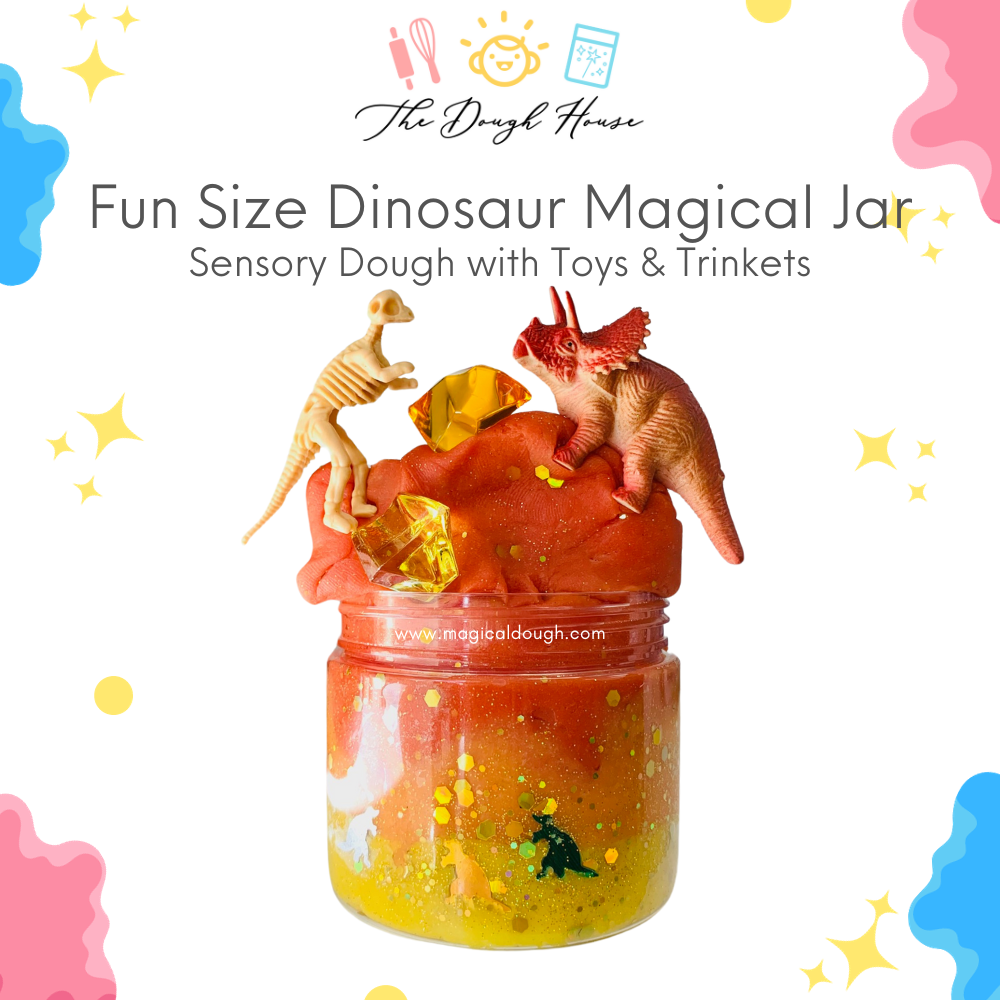 The Dough House - Fun Size Dinosaur Magical Jar