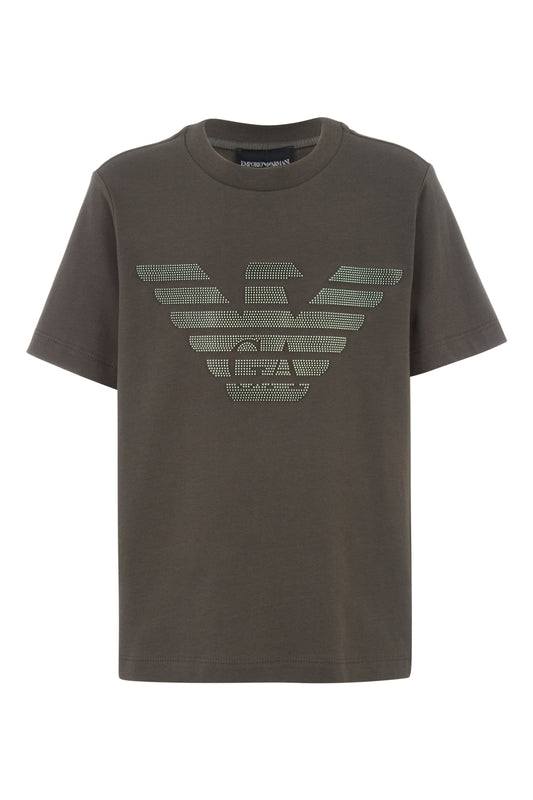 EMPORIO ARMANI - BOYS SHORT SLEEVE 3D EAGLE TSHIRT D2