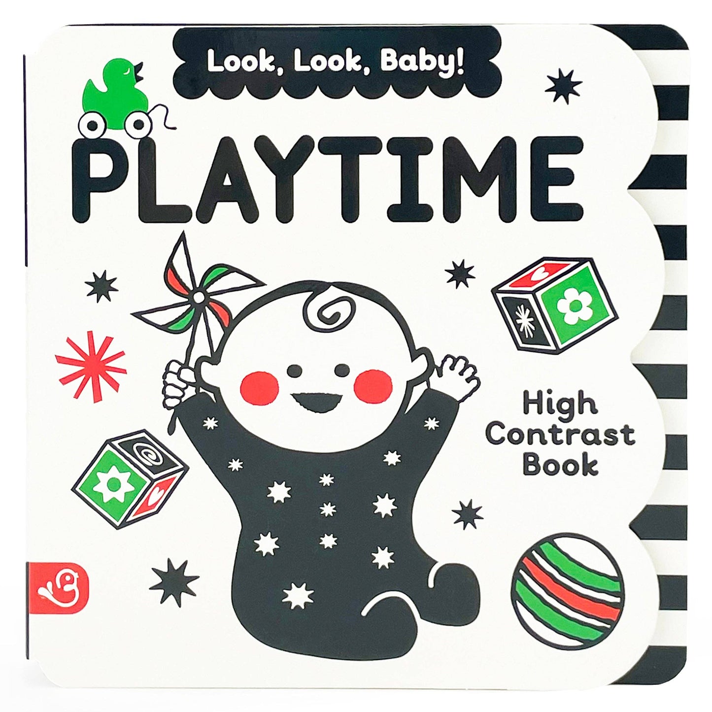 Look, Look, Baby! Playtime High Contrast Black & White Book