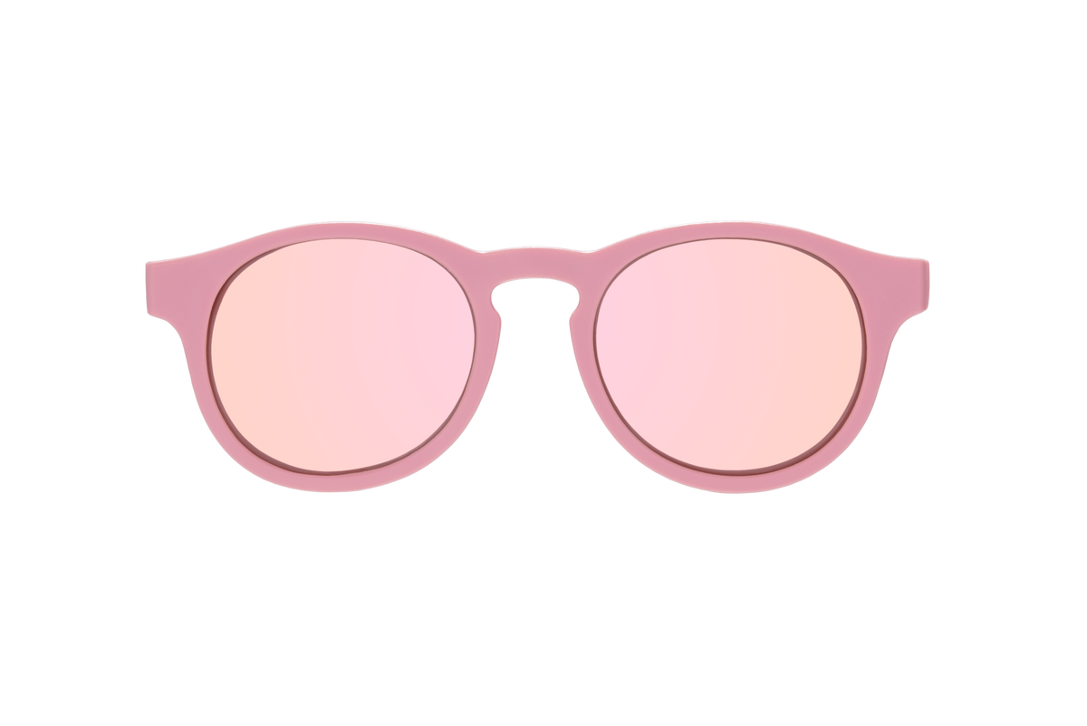 BABIATORS - Pretty in Pink Polarized Keyhole Sunglasses w/ Mirrored Lens