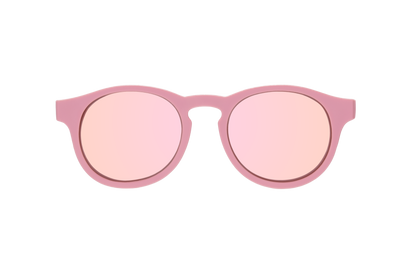 BABIATORS - Pretty in Pink Polarized Keyhole Sunglasses w/ Mirrored Lens