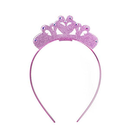 LILIES & ROSES - Glitter Light Pink Crown Headband