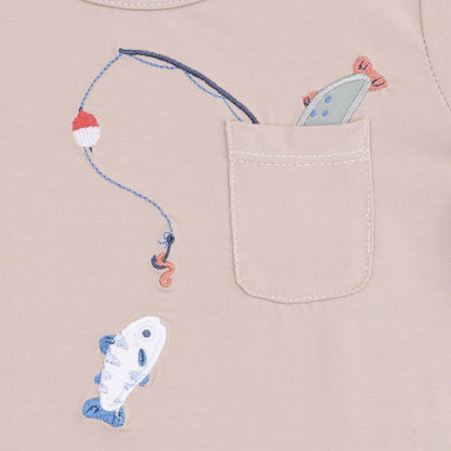 Gone Fishing - Crew Neck Tee with Cargo Short