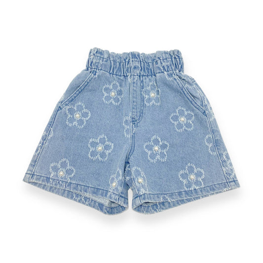 DOE A DEAR - Floral Denim Shorts