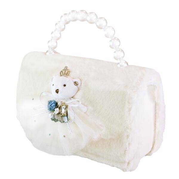 DOE A DEAR - Princess Bear Furry Jumbo Purse