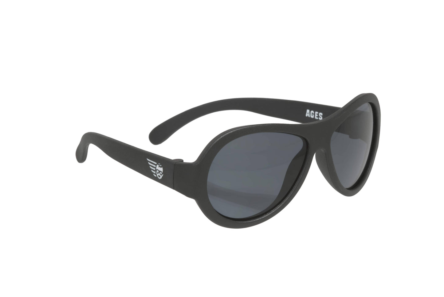 BABIATORS - Jet Black Baby and Kid Aviator Kids Sunglasses