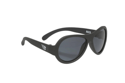 BABIATORS - Jet Black Baby and Kid Aviator Kids Sunglasses