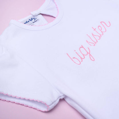 MAGNOLIA BABY - Big Sister Embroidered T-Shirt