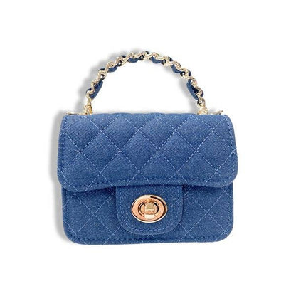 DOE A DEAR -  Sparkly Denim Quilted Purse