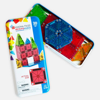 MAGNA-TILES -  MicroMAGS 26-Piece Travel Set