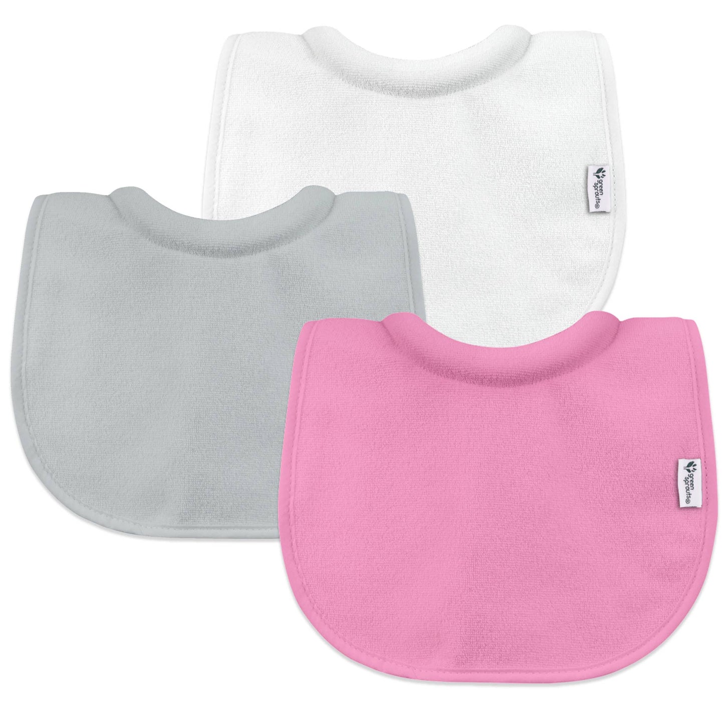 GREEN SPROUTS - Stay-dry Milk-Catcher Bibs - 3 pack