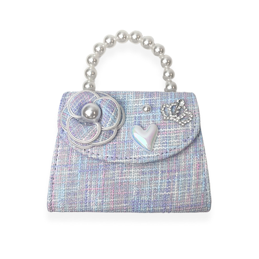 DOE A DEAR - Floral Decor Tweed Purse