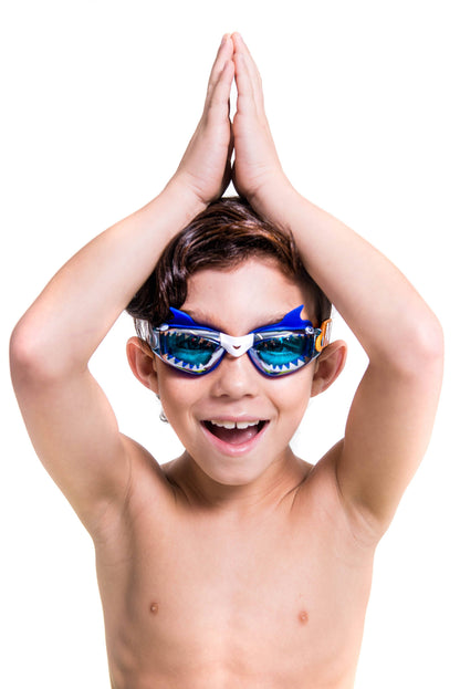 Jaws Jr Small Bite Kids' Swim Goggle | Summer Pool Essential