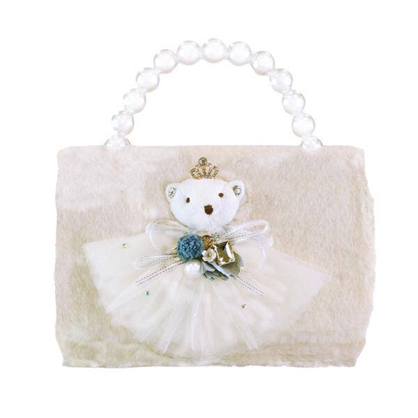 DOE A DEAR - Princess Bear Furry Jumbo Purse