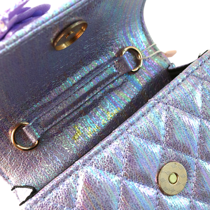 DOE A DEAR -  Mermaid Shiny Quilted Purse