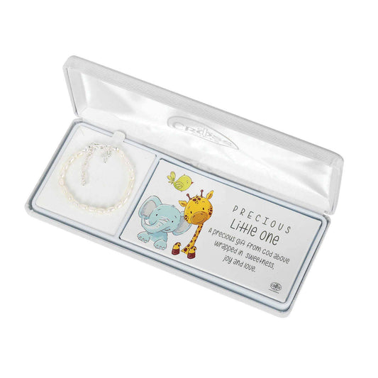 Baby Puff Crs White Pearls 4"+1"Ext