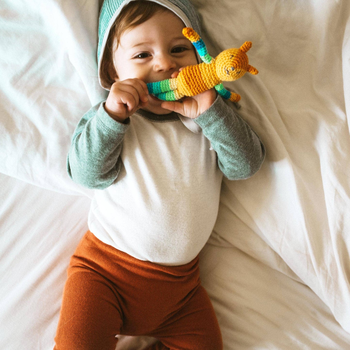 Animal Friend Rattle made from Organic Cotton