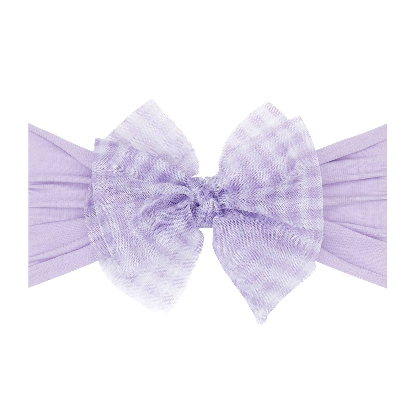 Baby Bling® Tulle FAB® soft nylon headband with tulle bow
