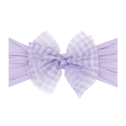 Baby Bling® Tulle FAB® soft nylon headband with tulle bow