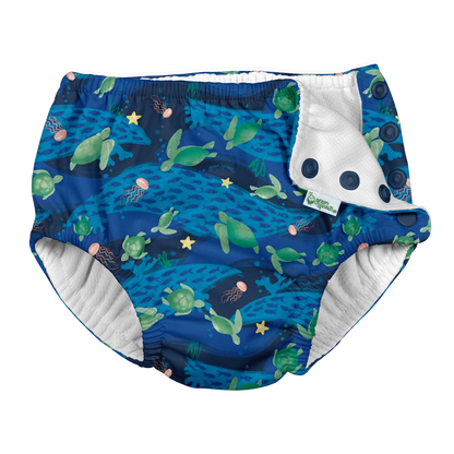 Snap Reusable Absorbent Swimsuit Diaper - Fresh Prints