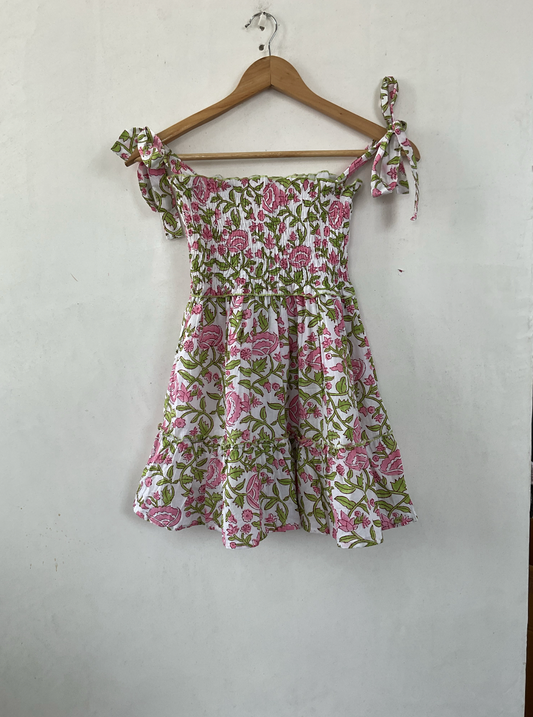 VICTORIA DUNN - Luna Little Girl Dress - Petal Pink