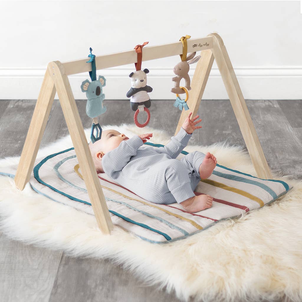 Bitzy Bespoke Rainbow Ritzy Activity Gym™ Wooden Gym