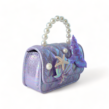 DOE A DEAR -  Mermaid Shiny Quilted Purse