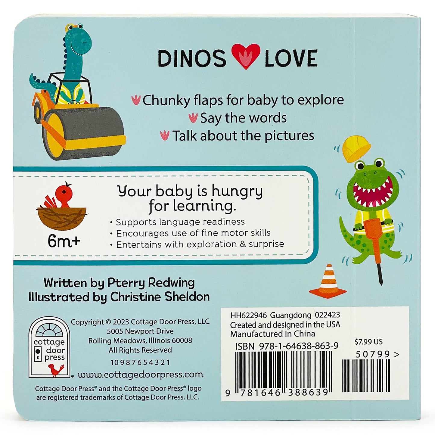 Dinos Love Diggers Lift-a-Flap Board Book