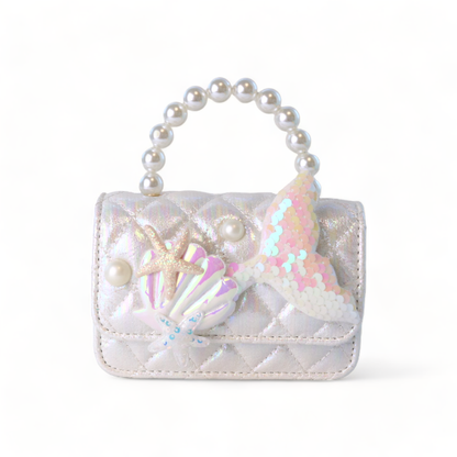 DOE A DEAR -  Mermaid Shiny Quilted Purse