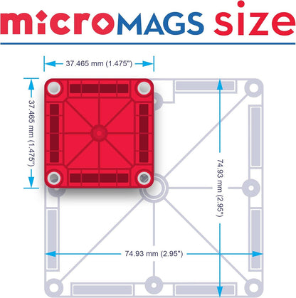 MAGNA-TILES -  MicroMAGS 26-Piece Travel Set