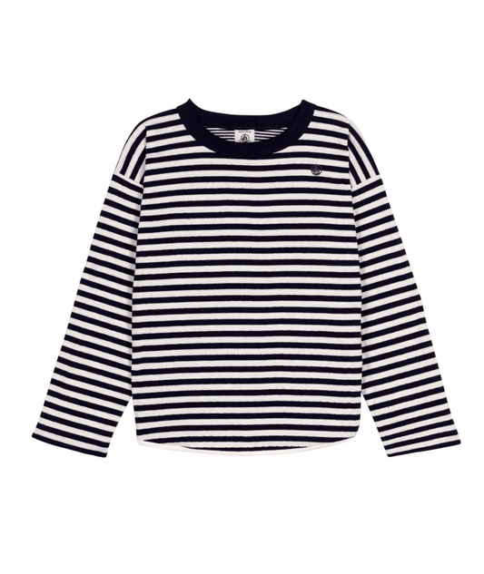 PETIT BATEAU - Boy LS Stripe Tee