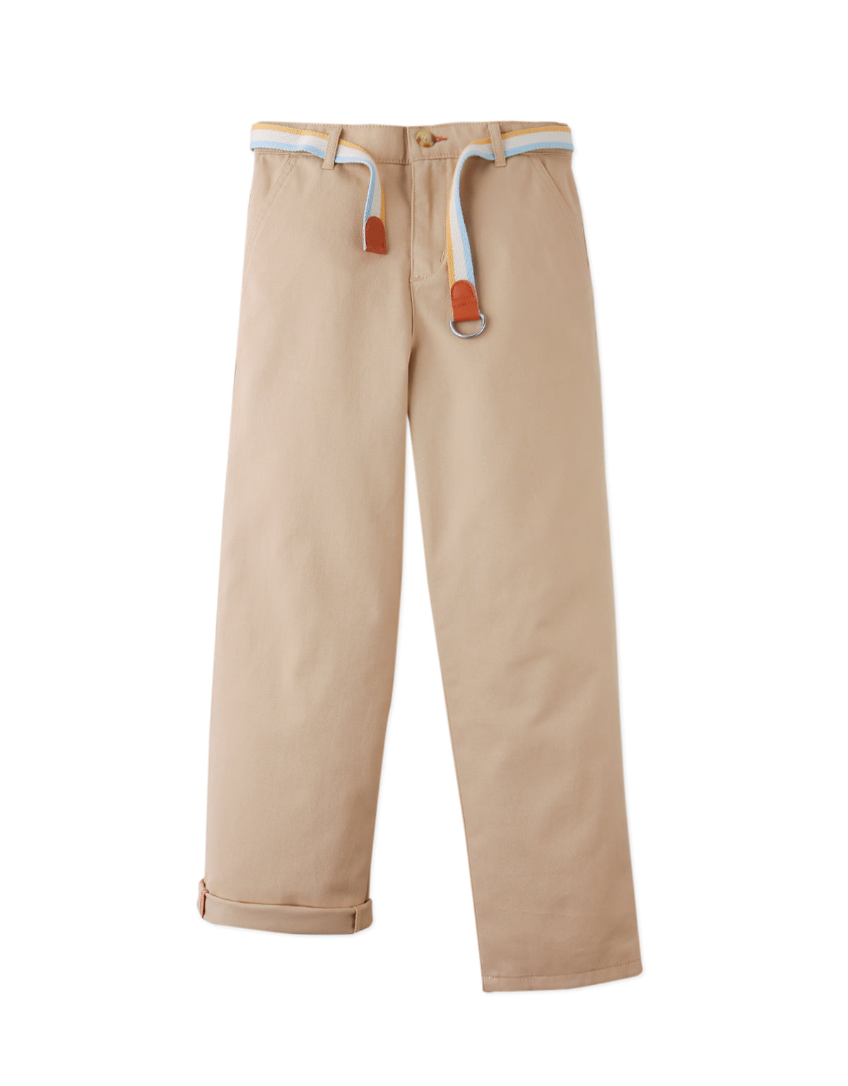 GINGERSNAPS - Edward Regular Straigh Twill Pants With Striped Ca