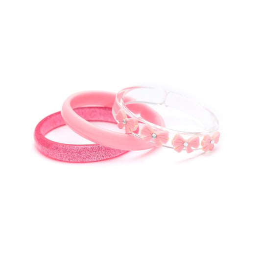 LILIES & ROSES - Bows Vintage Pink Bangles