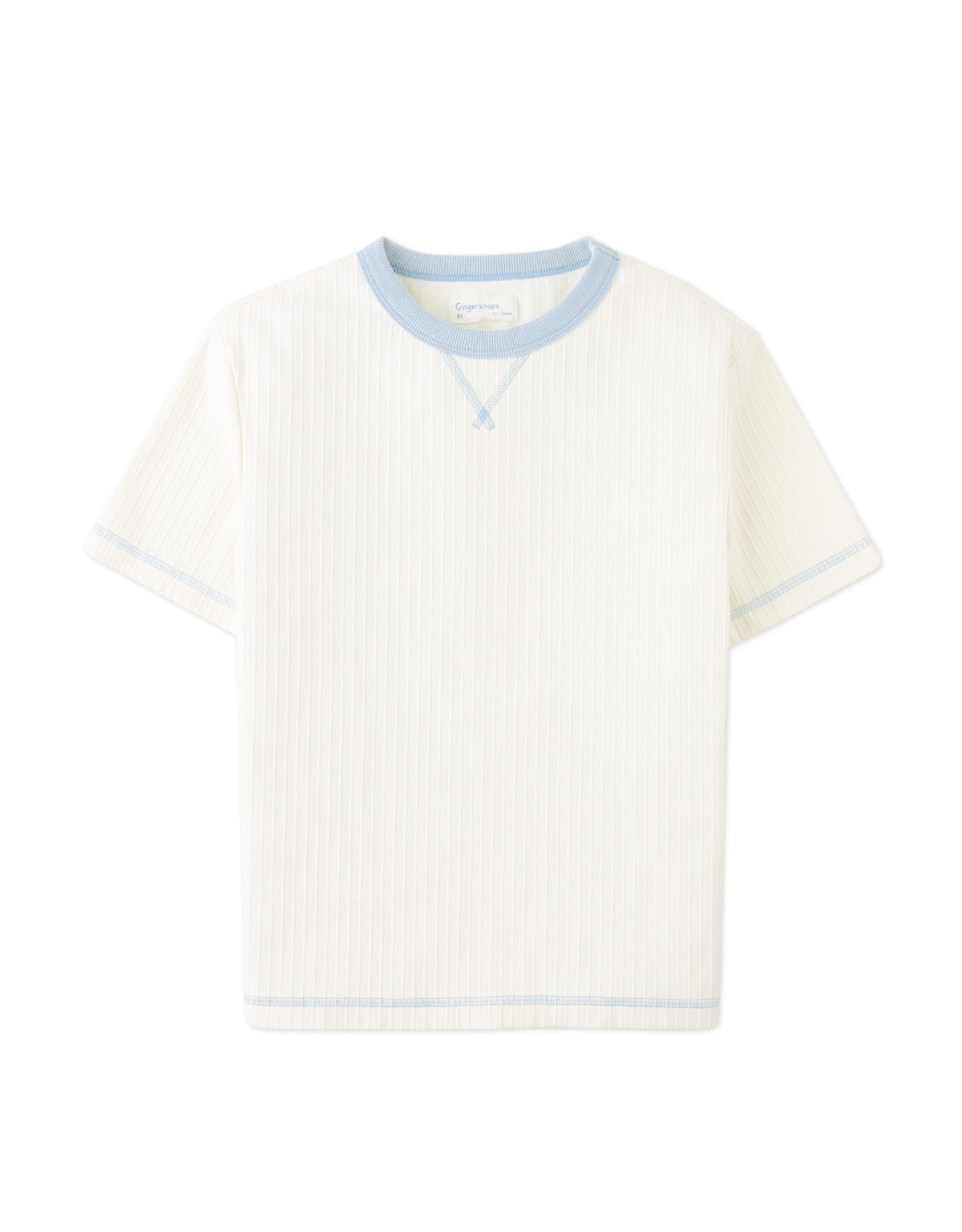 GINGERSNAPS - Gunther Ringer Tee With Contrast V-Spreader