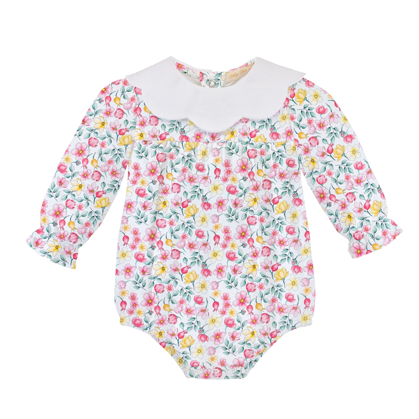 BABY CLUB CHIC - Bubble W/Scalloped Collar - Field Flowers