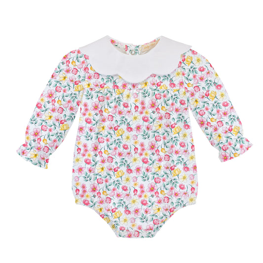 BABY CLUB CHIC - Bubble W/Scalloped Collar - Field Flowers