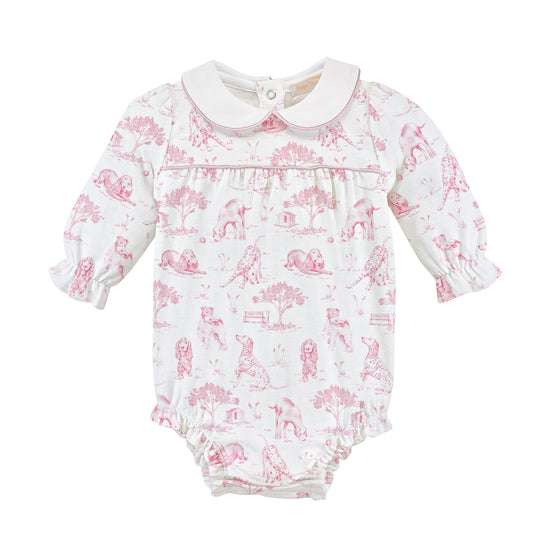 BABY CLUB CHIC - Pink Bubble W/White Round Collar - Barking Bliss