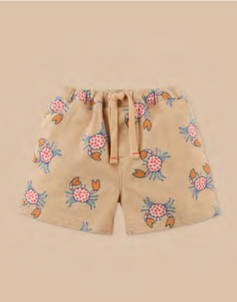 GINGERSNAPS - Boys Mini Enzo Shorts W/ Crab Print