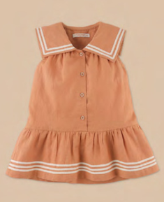 GINGERSNAPERS - Girls Cassia Dress With Sailor Collar