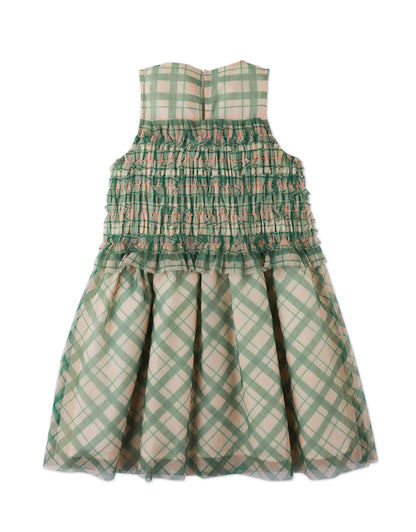 GINGERSNAPS - Martha Dress Verdant With Smocked Bodice