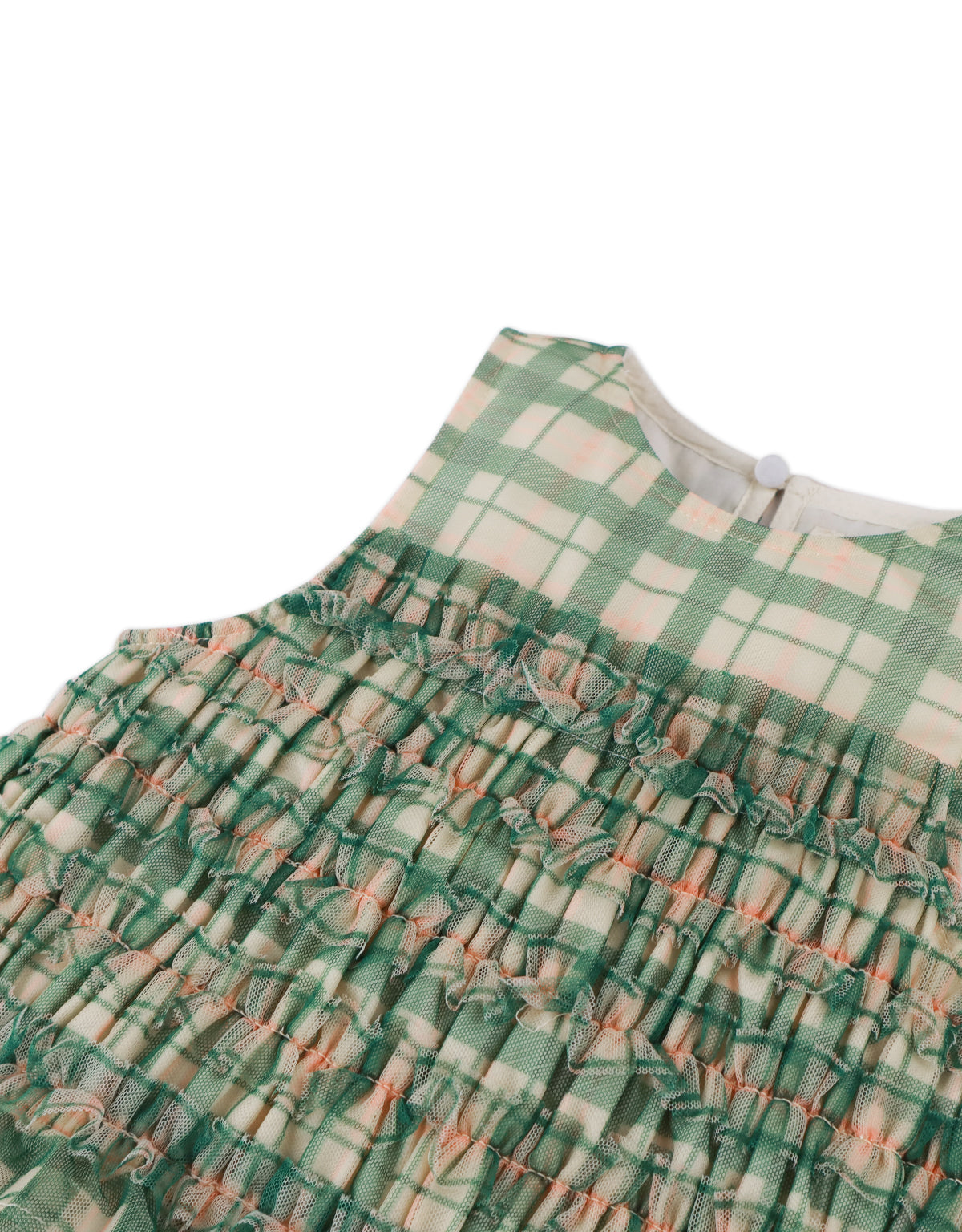 GINGERSNAPS - Martha Dress Verdant With Smocked Bodice