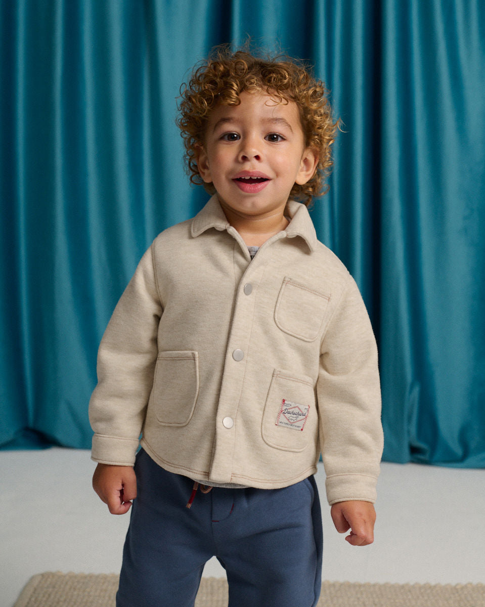 GINGERSNAPS - Baby Kenneth Bonded Pique Shirt Jacket